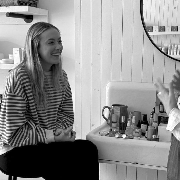 Woman getting skincare advice