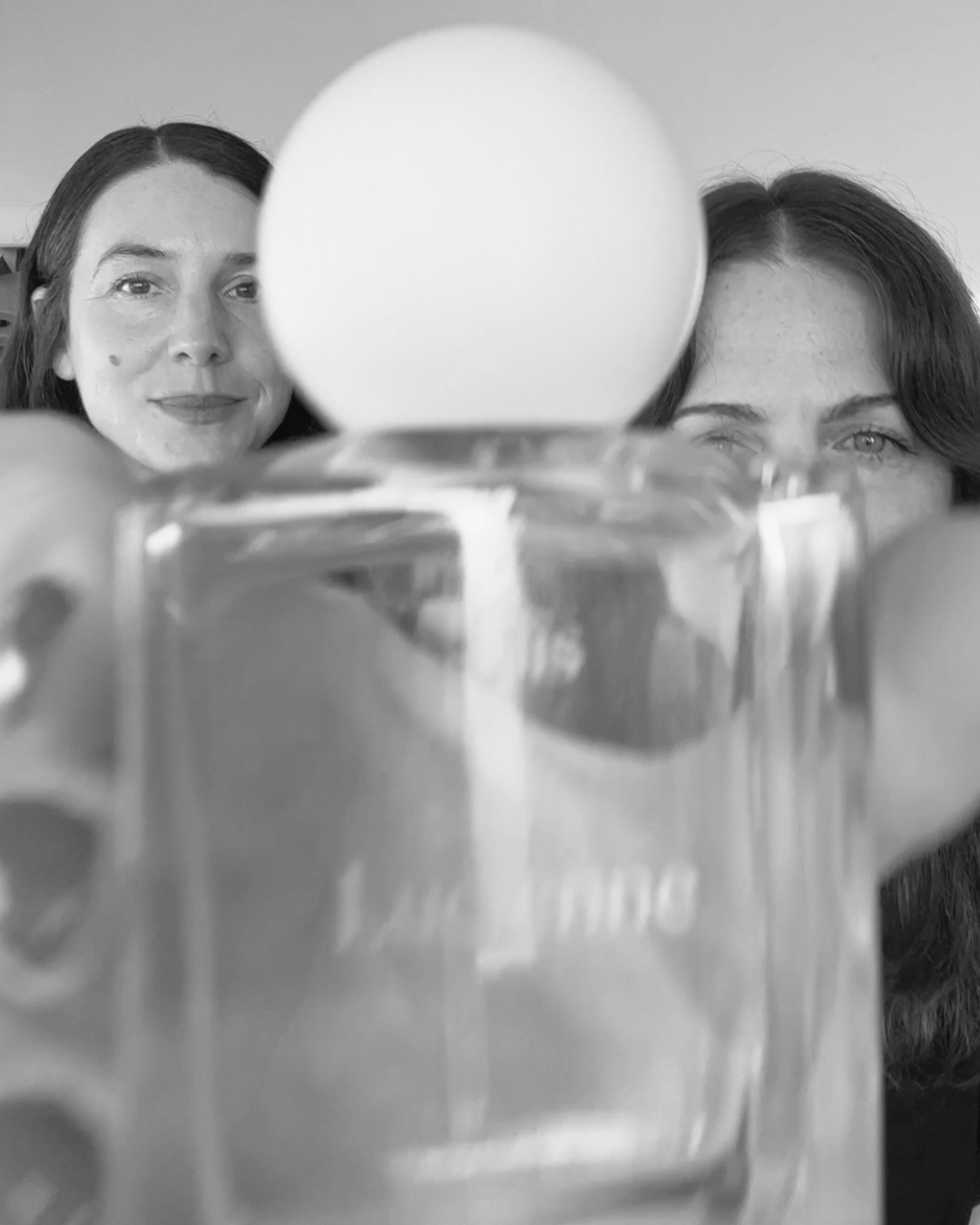 Liis Founders Alissa and Leslie with fragrance bottle