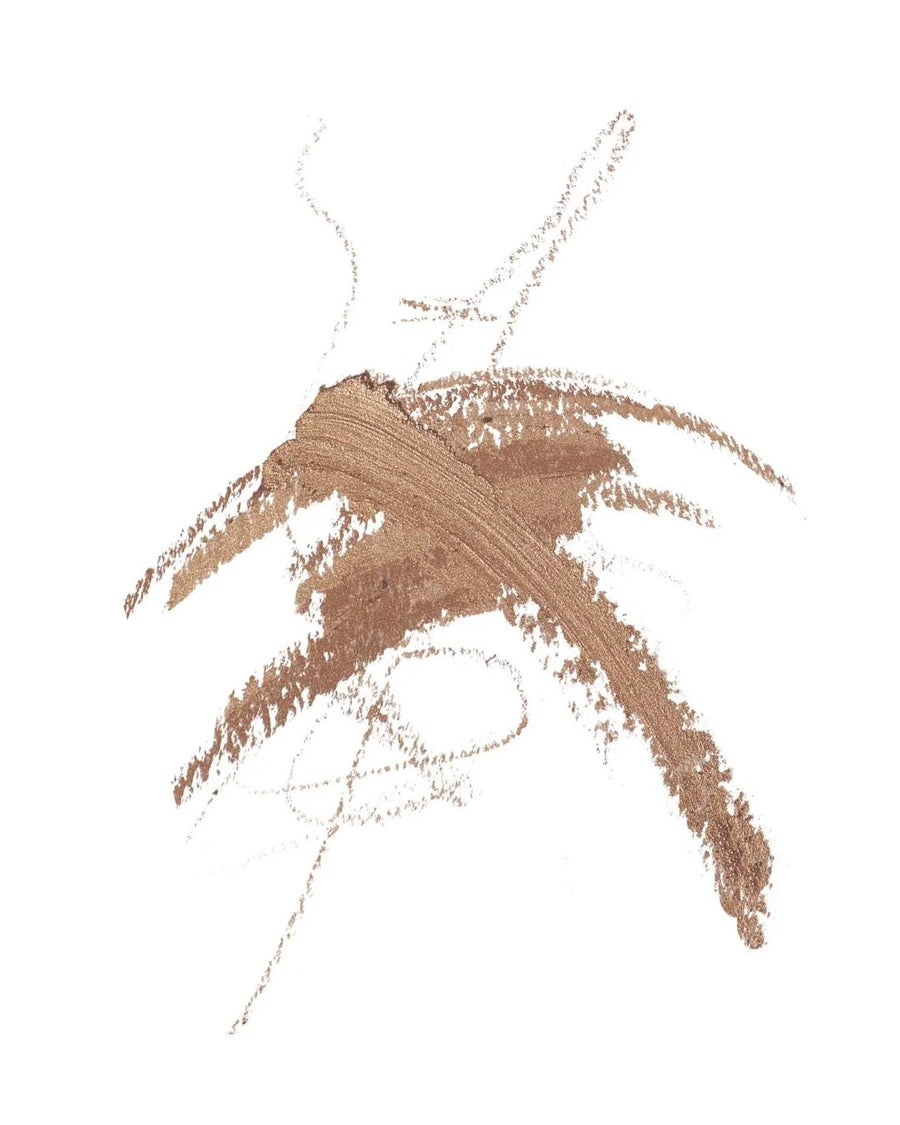 Brown makeup swatch on a white background