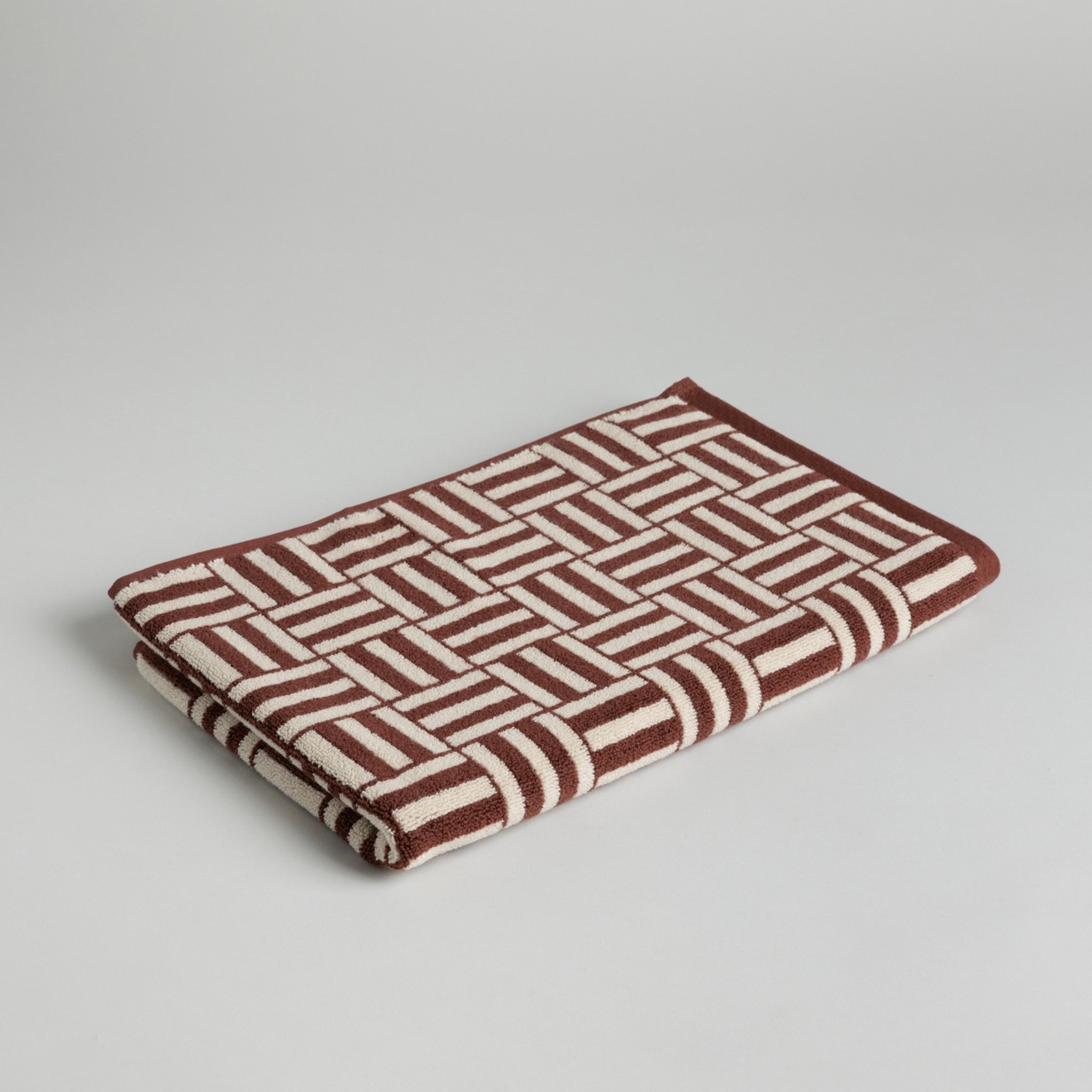 Saroma Bath Mat - Mudbrick & Crème
