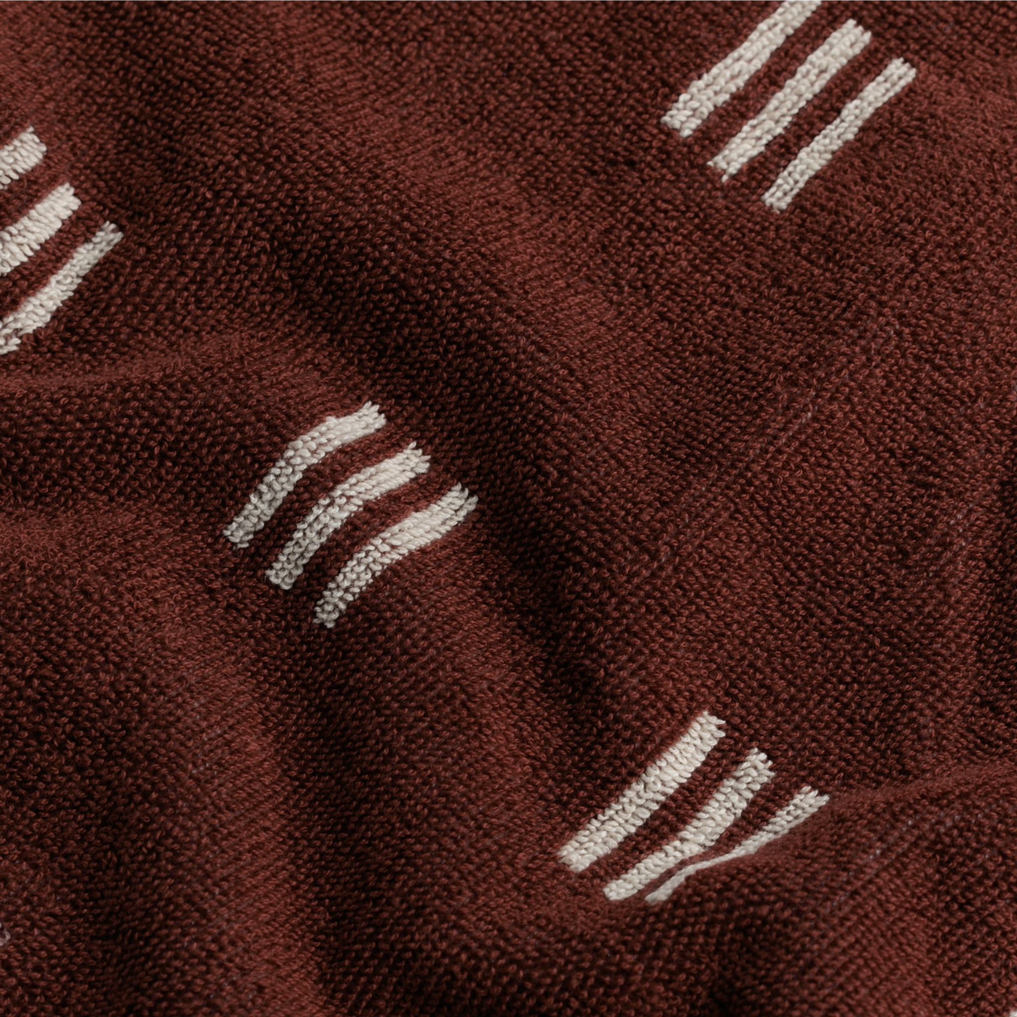 Selene Face Cloth - Mudbrick & Crème
