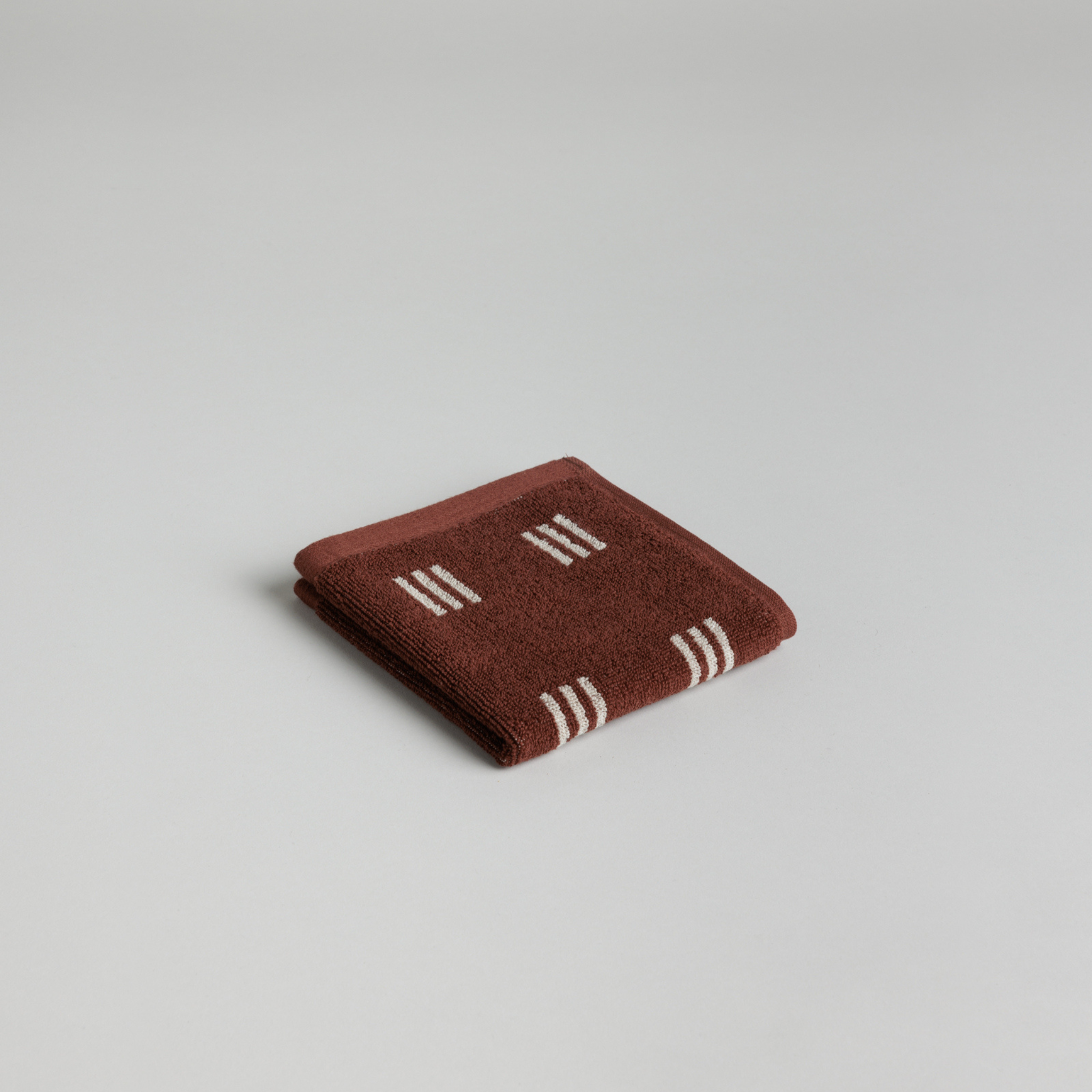 Selene Face Cloth - Mudbrick & Crème