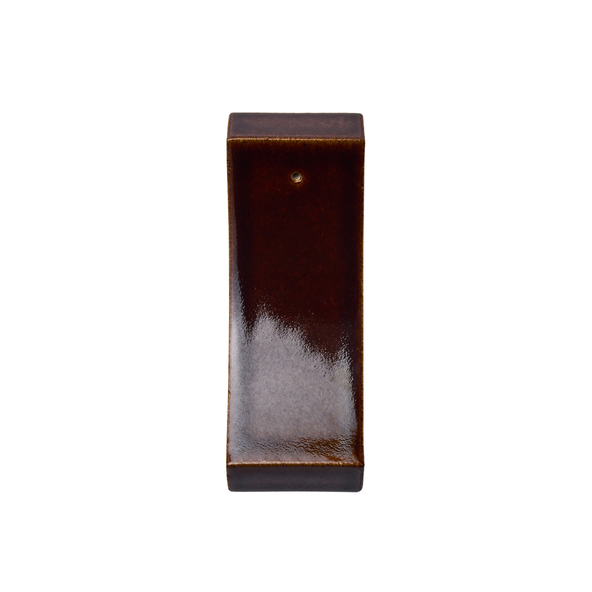 Brown Curve Roof Tile Incense Holder