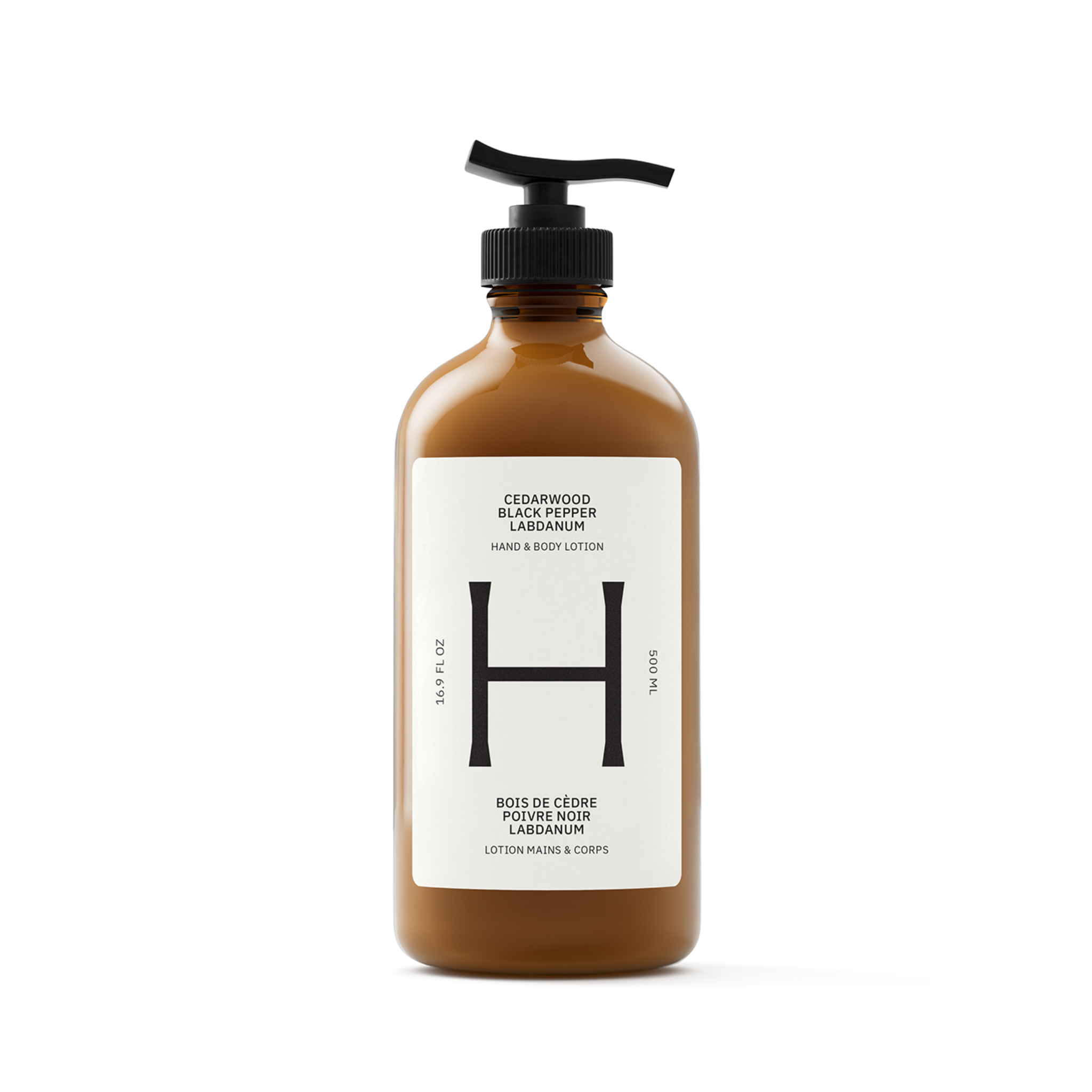 Cedarwood, Black Pepper, Labdanum Hand & Body Lotion