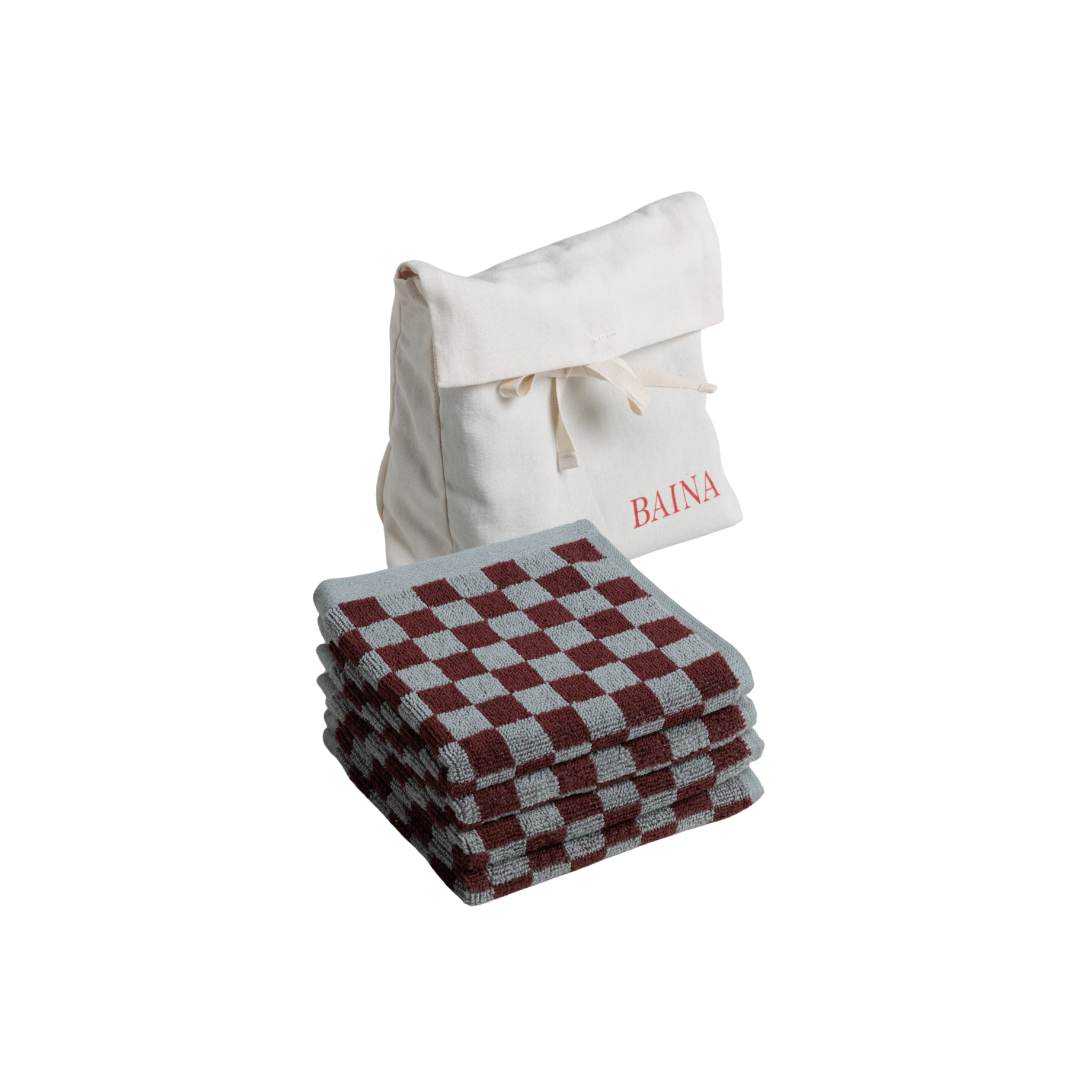 Limited Edition Face Cloth Gift Set 06 - Cement + Rhus