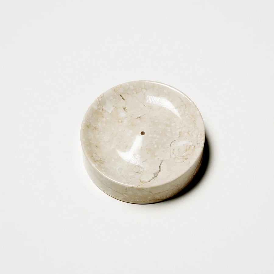 Marble Incense Holder - Cream