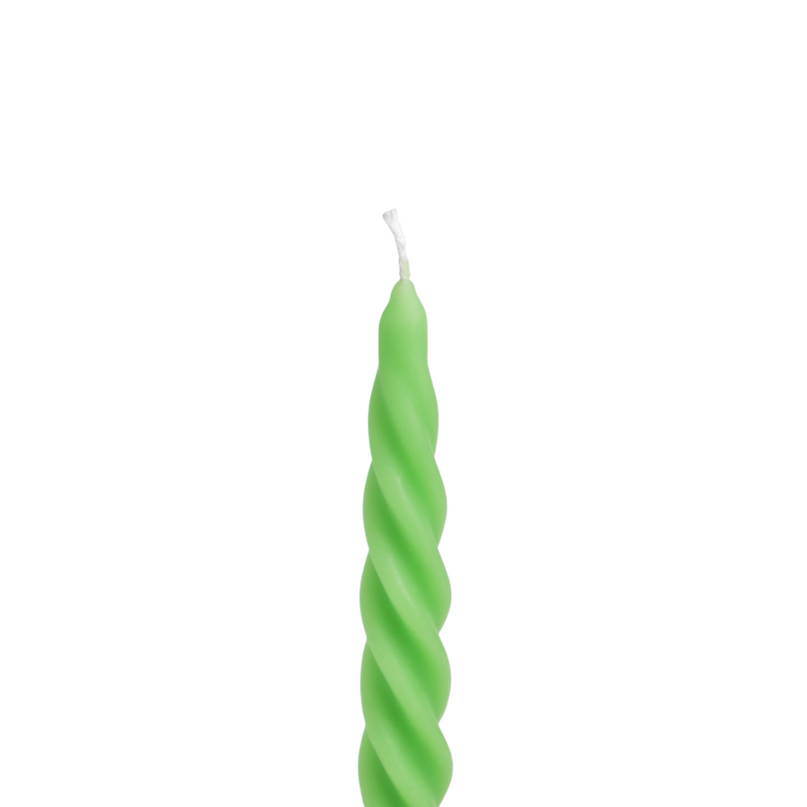 Twisted Swirl Taper Candles - Unscented